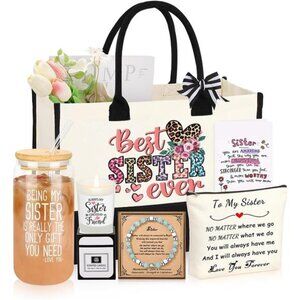 Gifts for Sister - Basket Set of 6, Christmas/ Birthday Gifts